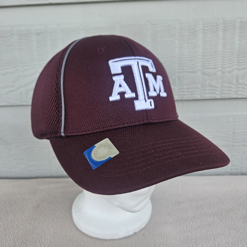 Texas A&M University Aggies Baseball Cap Hat Maroon White Captivating Headwear